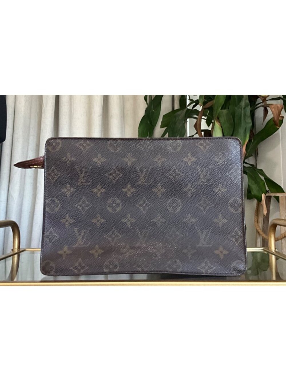 👛  AUTHENTIC LOUIS VUITTON MONOGRAM POCHETTE HOMME CLUTCH - Picture 3 of 7